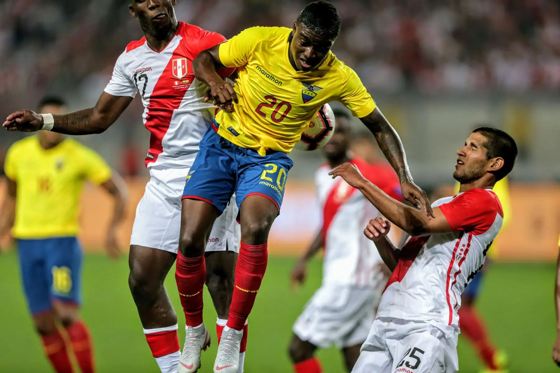 Selección peruana de fútbol se enfrenta a su similar de Ecuador en partido amistoso por la fecha FIFA. Foto: ANDINA/Luis Iparraguirre