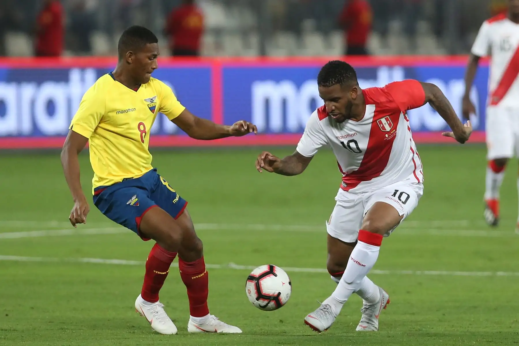 Selección peruana de fútbol se enfrenta a su similar de Ecuador en partido amistoso por la fecha FIFA. Foto: ANDINA/Vidal Tarqui