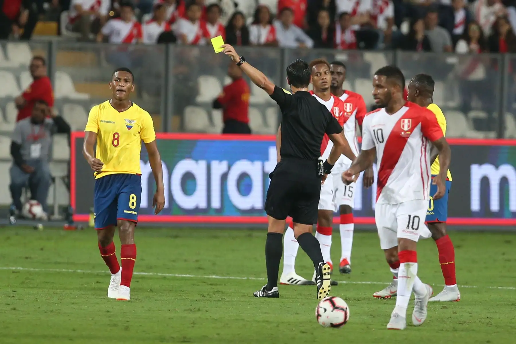 Selección peruana de fútbol se enfrenta a su similar de Ecuador en partido amistoso por la fecha FIFA. Foto: ANDINA/Vidal Tarqui
