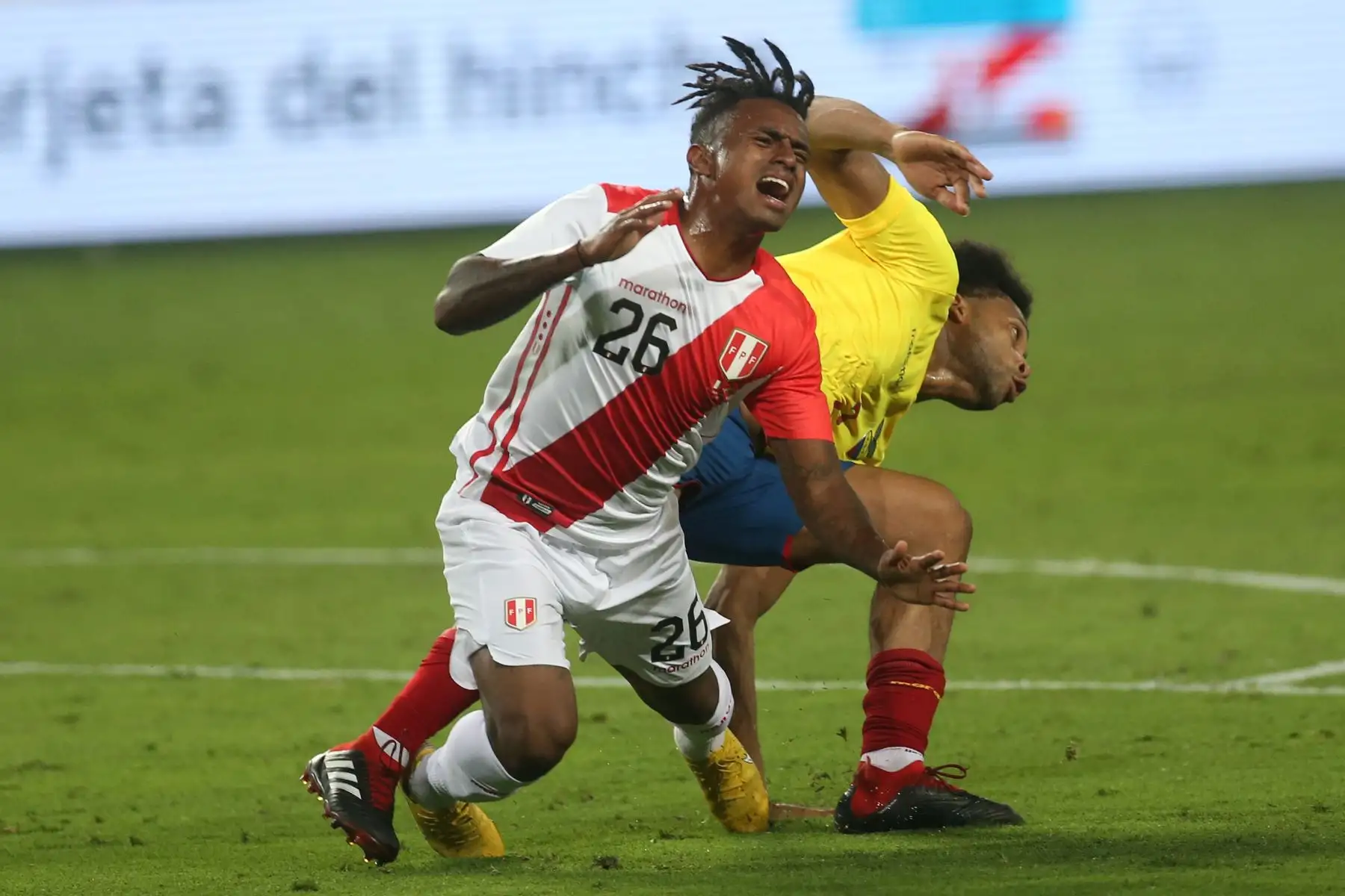 Selección peruana de fútbol se enfrenta a su similar de Ecuador en partido amistoso por la fecha FIFA. Foto: ANDINA/Vidal Tarqui
