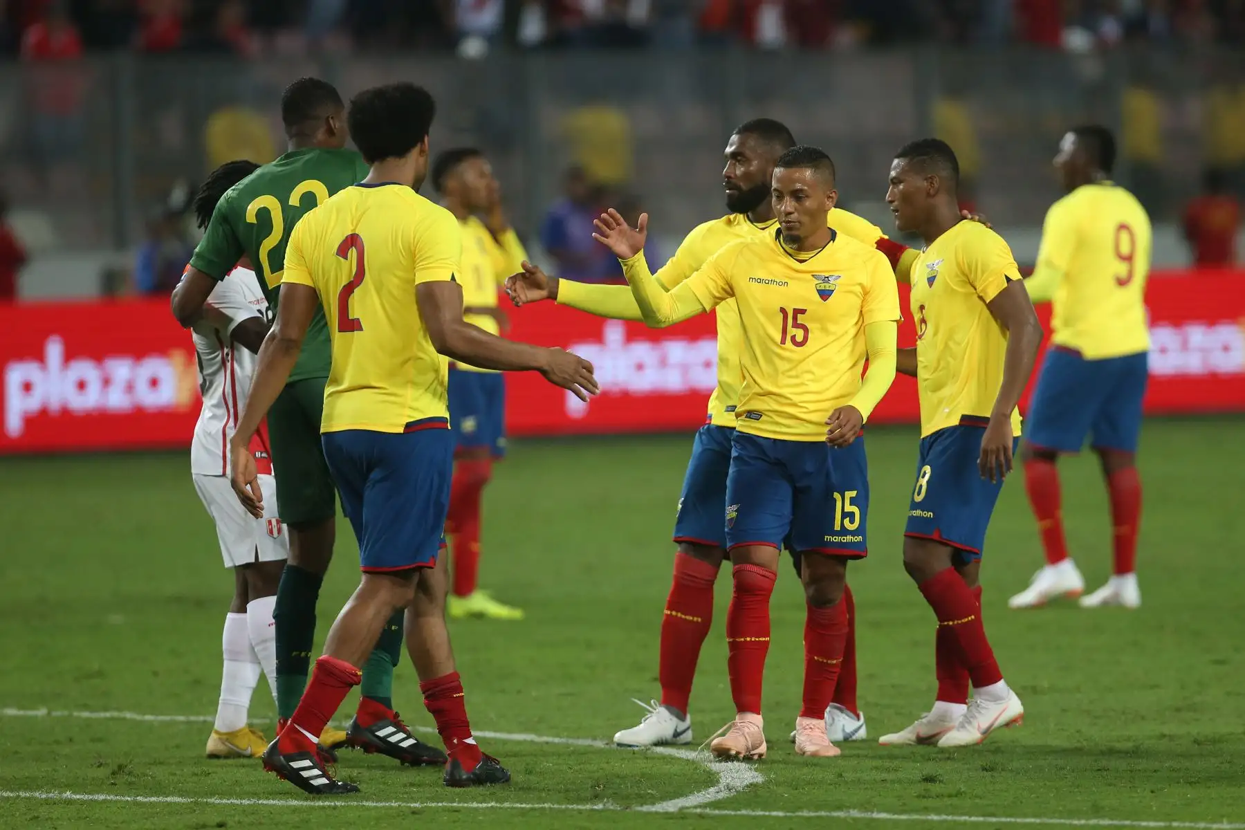 Selección peruana de fútbol se enfrenta a su similar de Ecuador en partido amistoso por la fecha FIFA. Foto: ANDINA/Vidal Tarqui