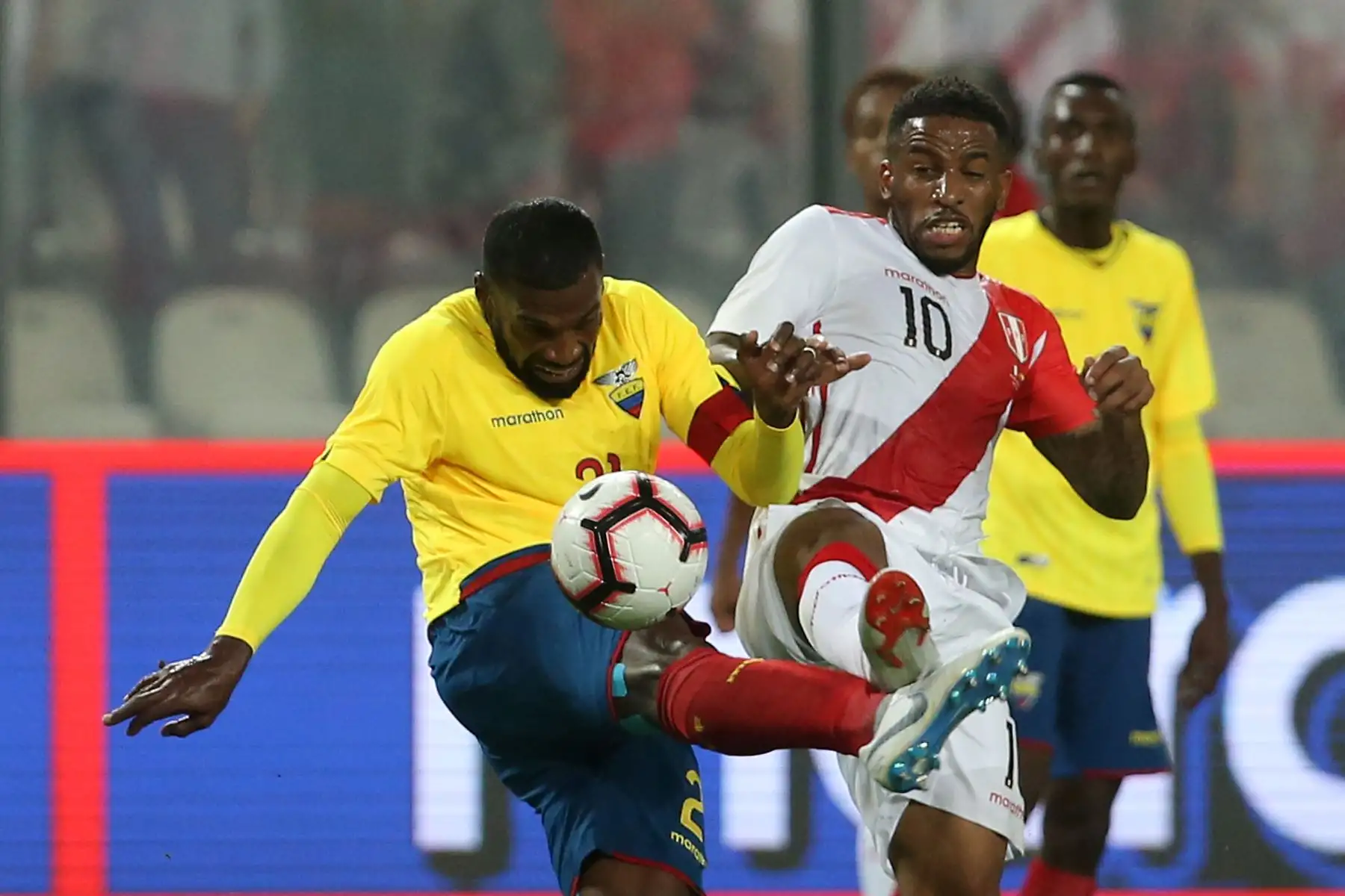 Selección peruana de fútbol se enfrenta a su similar de Ecuador en partido amistoso por la fecha FIFA. Foto: ANDINA/Vidal Tarqui