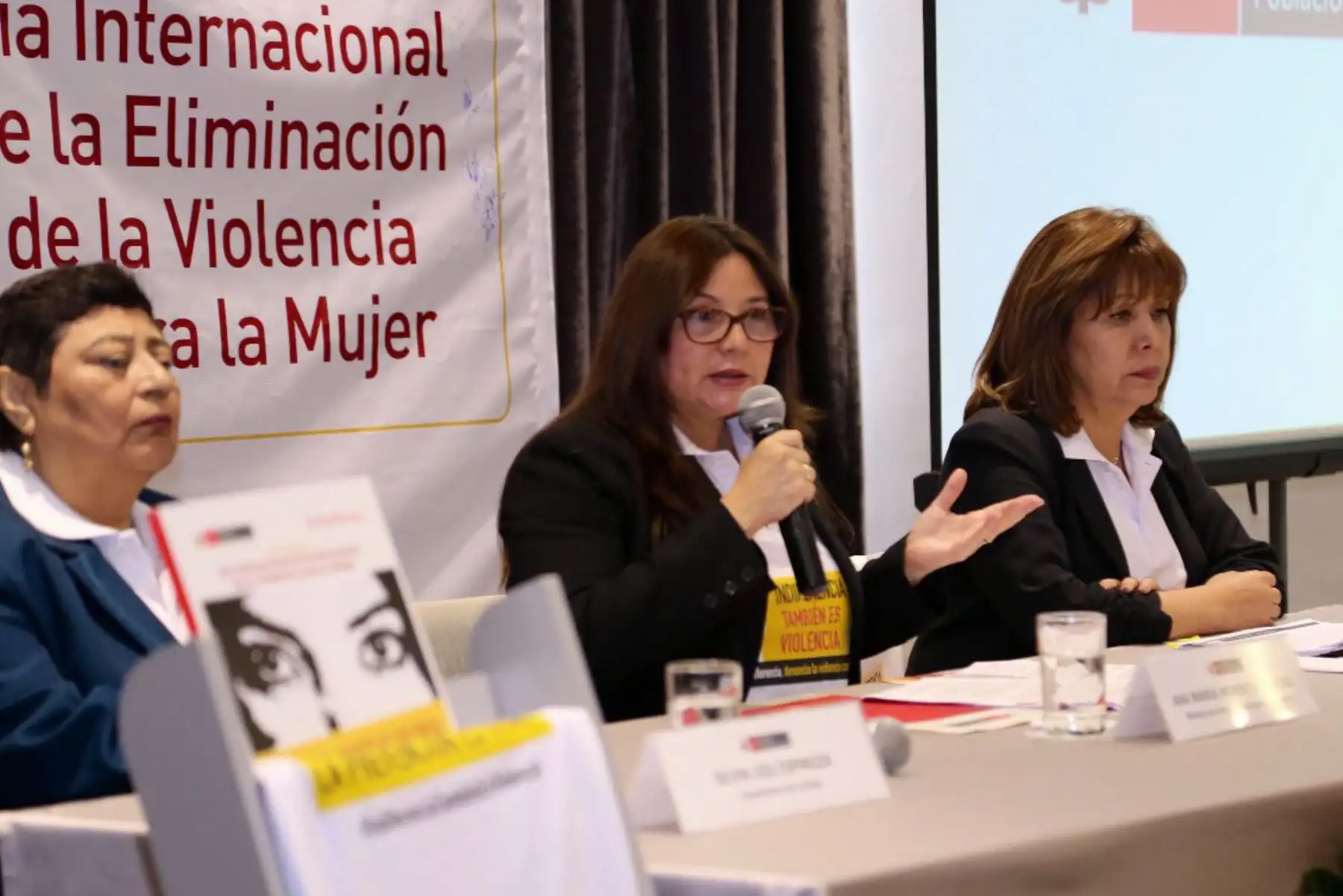 Mendieta detalló actividades por Día Internacional de la Eliminación de la Violencia Contra la Mujer que se celebra el próximo 25 de noviembre. Foto: Difusión