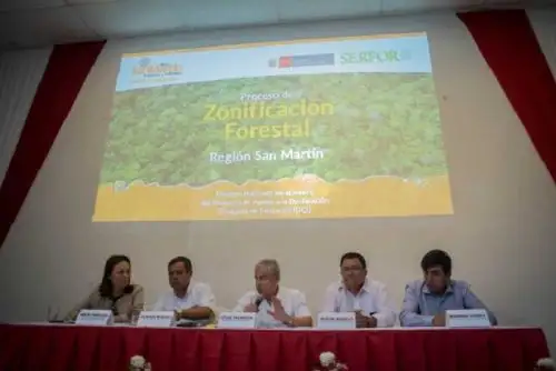 La propuesta final de la zonificación forestal (ZF) de la región San Martín que delimita las tierras forestales y define las futuras alternativas de uso acordes con un desarrollo sostenible, fue presentada con la presencia del jefe del Gabinete Ministerial, César Villanueva, el titular de Agricultura y Riego, Gustavo Mostajo, y el gobernador Regional, Víctor Noriega.