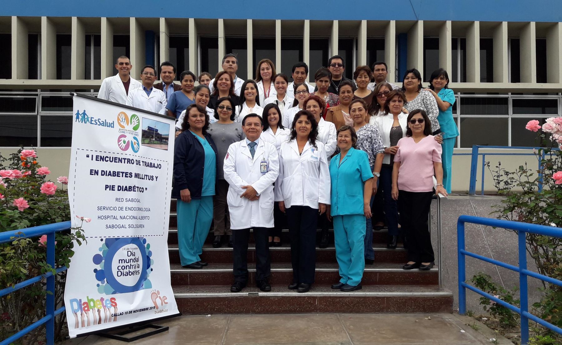Se realizó Primer Encuentro de Trabajo en Diabetes Mellitus y Pie Diabético en el Hospital Sabogal. Foto: EsSalud