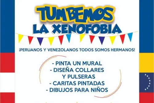 “Tumbemos la xenofobia” es impulsada por las organizaciones Start Fund, World Vision Perú y Care Perú.