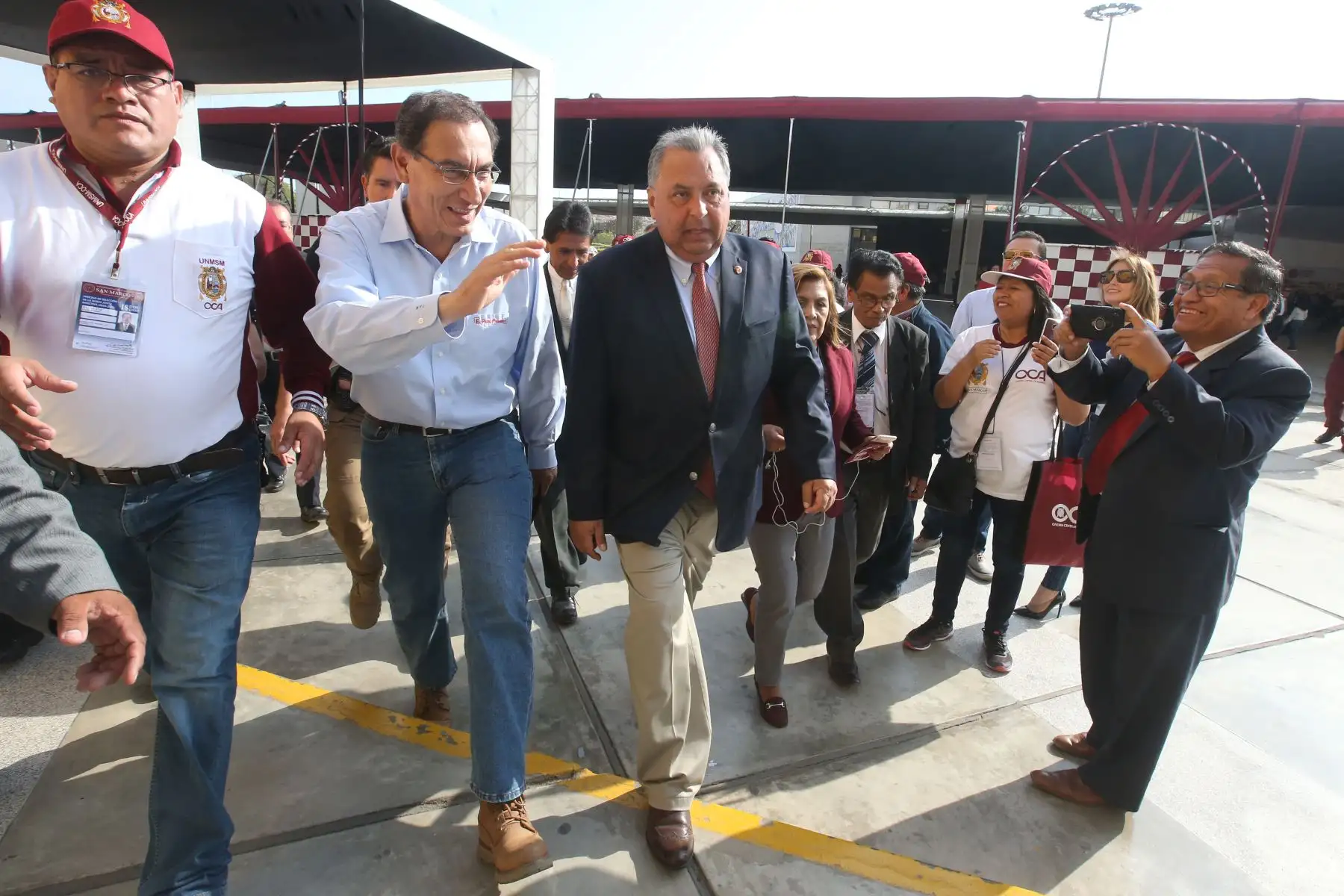 Presidente Vizcarra durante las votaciones del colegio de ingenieros en la UNI. Foto: ANDINA/Vidal Tarqui