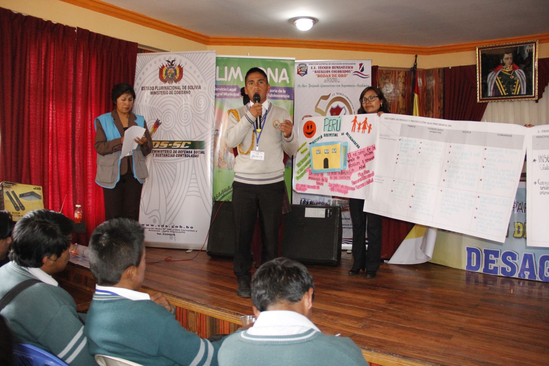 Escolares de Perú y Bolivia fortalecen estrategias de lucha contra las drogas y participan de Encuentro Binacional. ANDINA