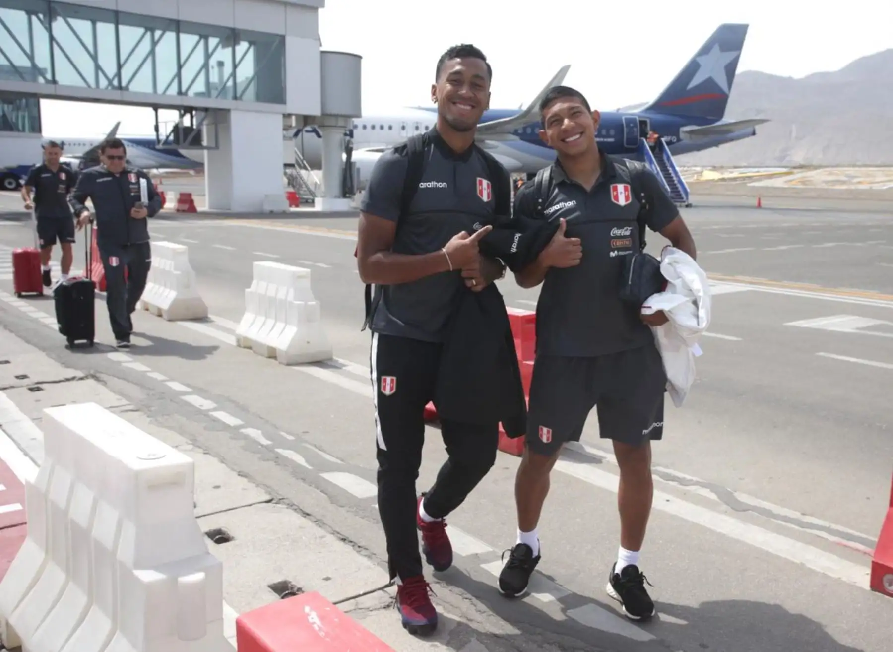 La Selección peruana llegó a Arequipa para enfrentar mañana por la noche a su similar de Costa Rica  en el Estadio de la UNSA. Foto: ANDINA/FPF