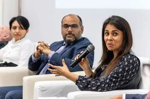 La integrante del Consejo Consultivo para actividades del Bicentenario de la Independencia del Perú (Proyecto Bicentenario), Rochi Del Castillo Foto: Minedu