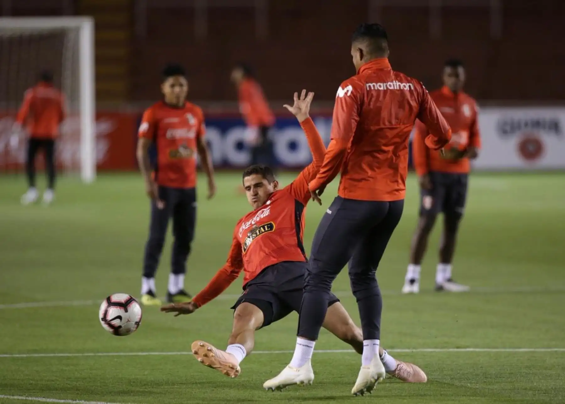 La Selección peruana realizo su primer entrenamiento en Arequipa. La motivación y concentración están al tope para enfrentar hoy a Costa Rica. Foto:ANDINA/FPF