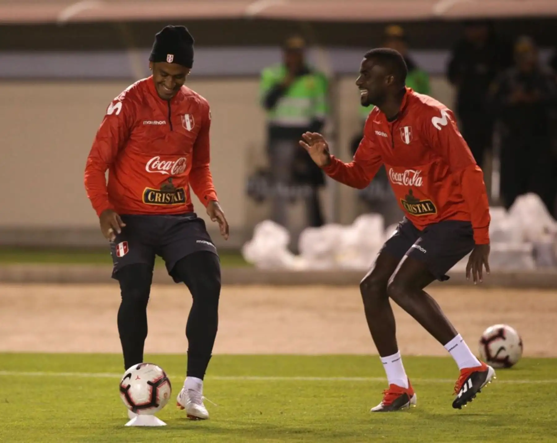 La Selección peruana realizo su primer entrenamiento en Arequipa. La motivación y concentración están al tope para enfrentar hoy a Costa Rica. Foto:ANDINA/FPF