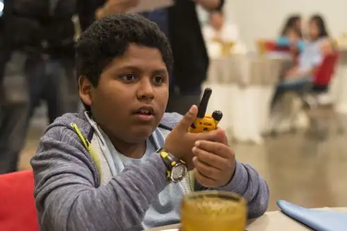 Niño actor  Kareem Pizarro y protagonista de la cinta peruana "Hotel Paraíso".