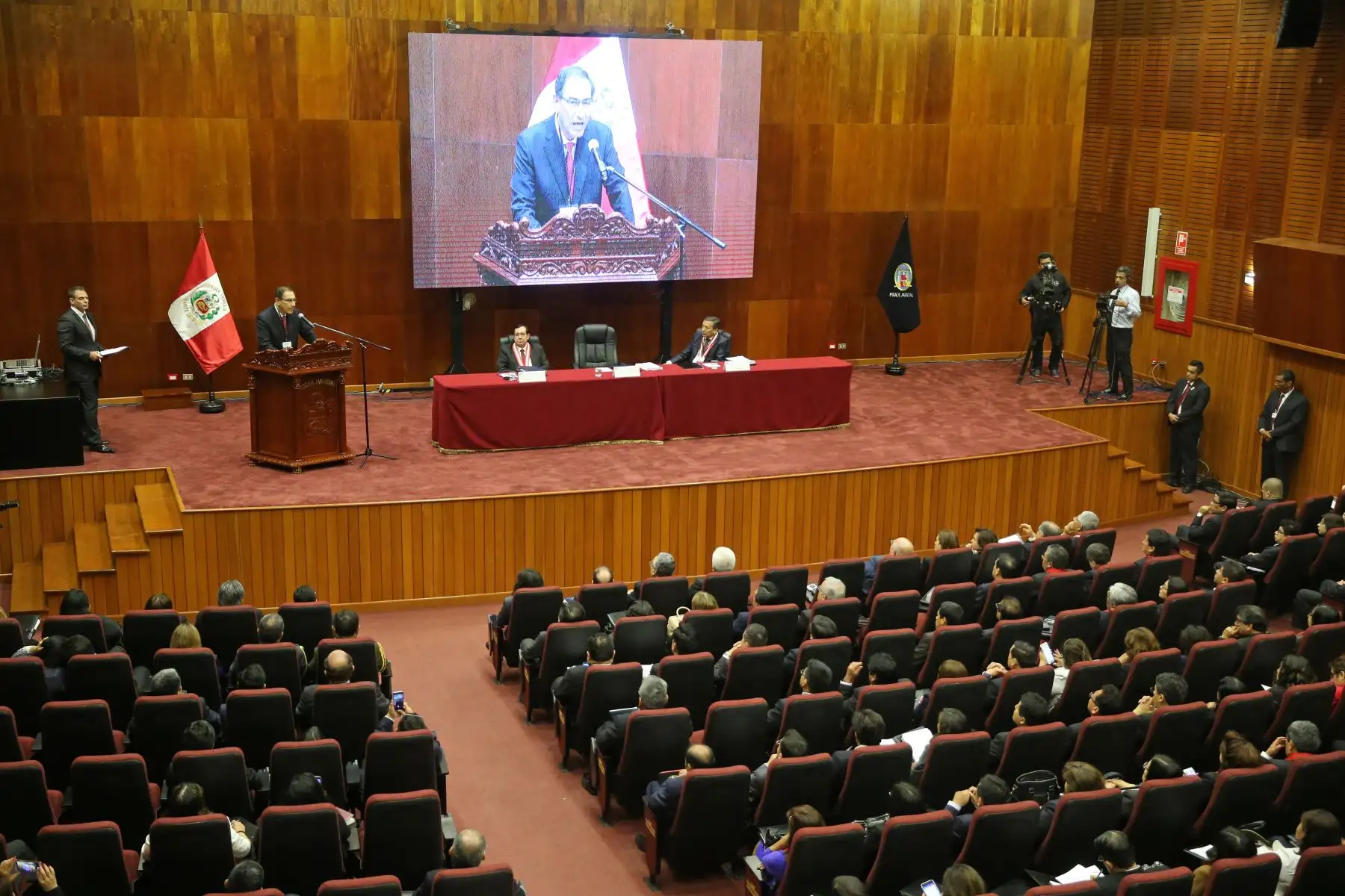 Jefe de Estado, Martín Vizcarra, participó en la inauguración del XI Congreso Nacional de Jueces del Poder Judicial.Foto: ANDINA/Juan Carlos Guzman/Prensa Presidencia