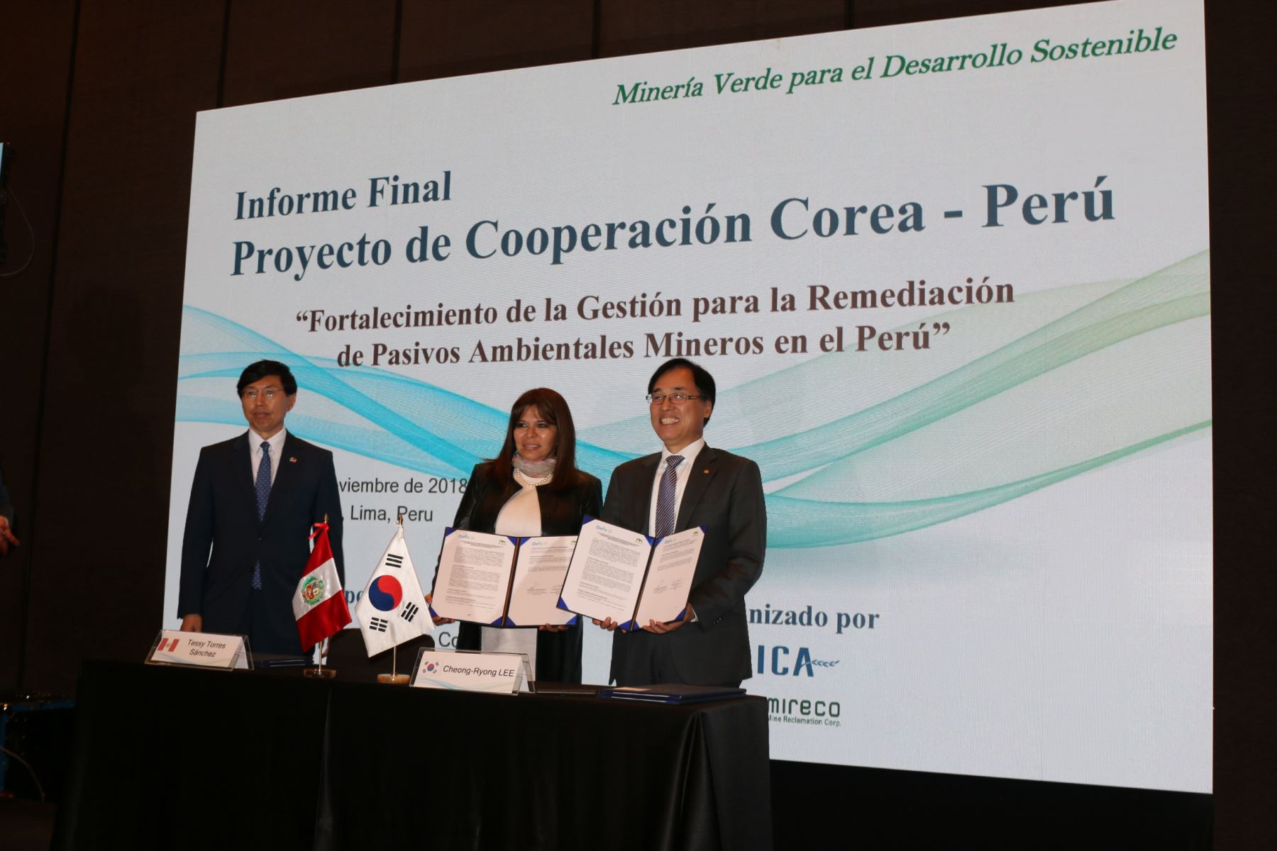 Destacan logros en proyectos de remediación de pasivos ambientales mineros impulsado por la cooperación del gobierno de Corea.