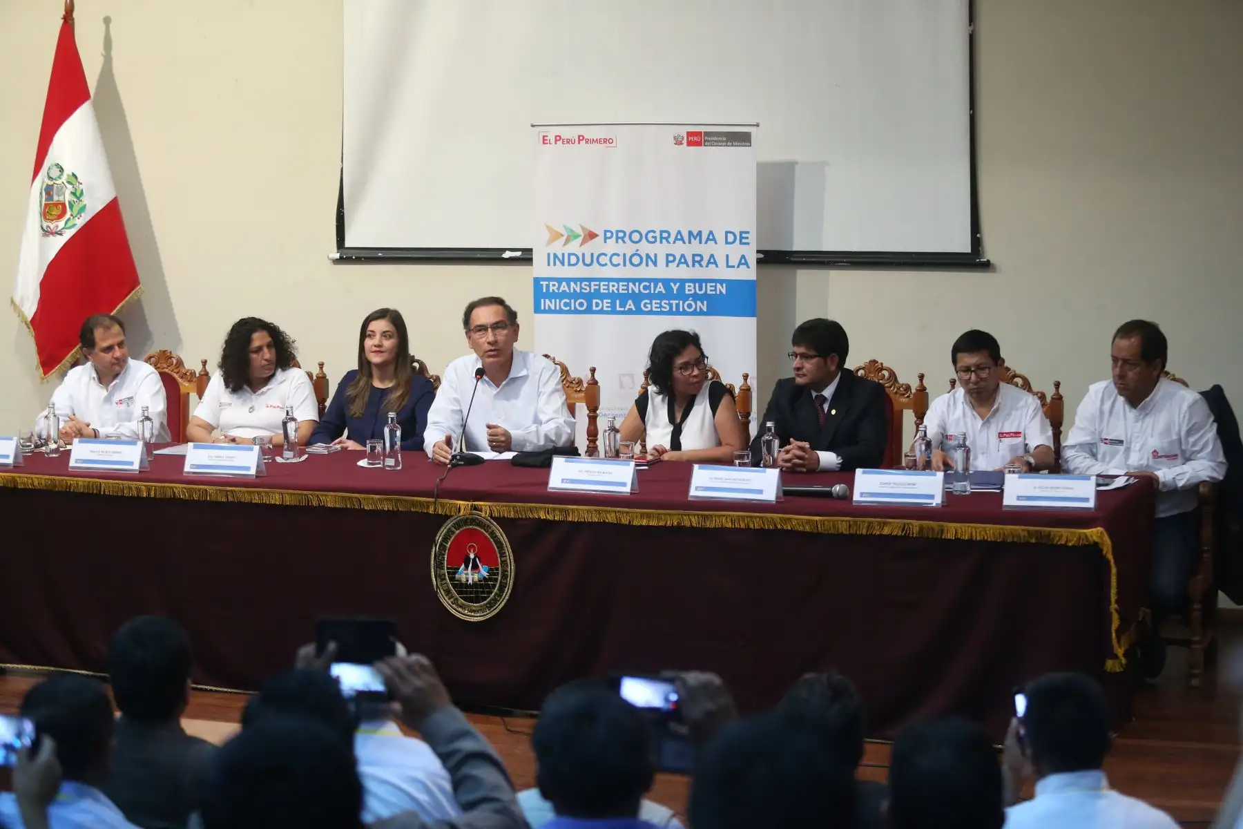 Presidente Martín Vizcarra participó en el taller de inducción para la transferencia y buen inicio de gestión dirigido a autoridades municipales, distritales y provinciales, recientemente electas en la región Arequipa.Foto: ANDINA/Prensa Presidencia