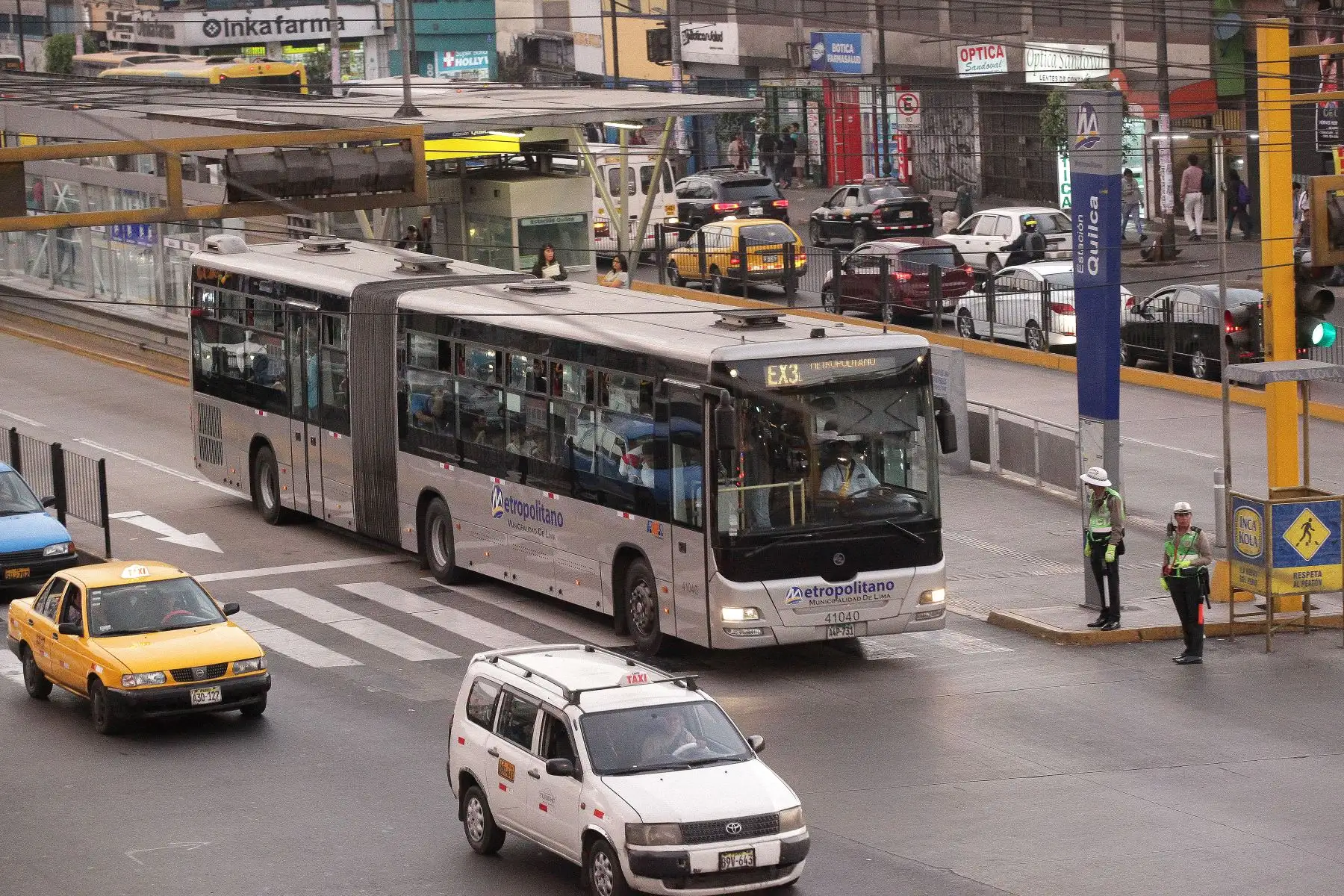 Gracias a préstamo del Banco Mundial el Metropolitano ampliará tramo norte en 10.2 Km. y beneficiará a vecinos de Carabayllo y Puente Piedra. ANDINA/Héctor Vinces