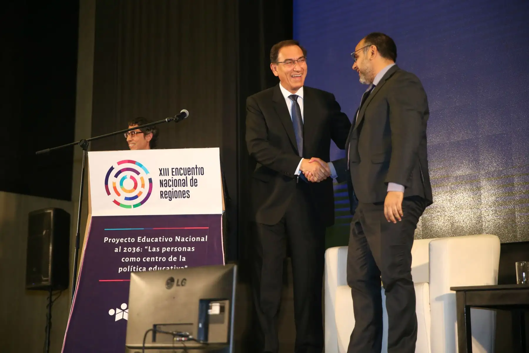 Presidente Martín Vizcarra participò en el XIII Encuentro Nacional de Regiones Educativas, organizado por el Consejo Nacional de Educación.Foto: ANDINA/Prensa Presidencia