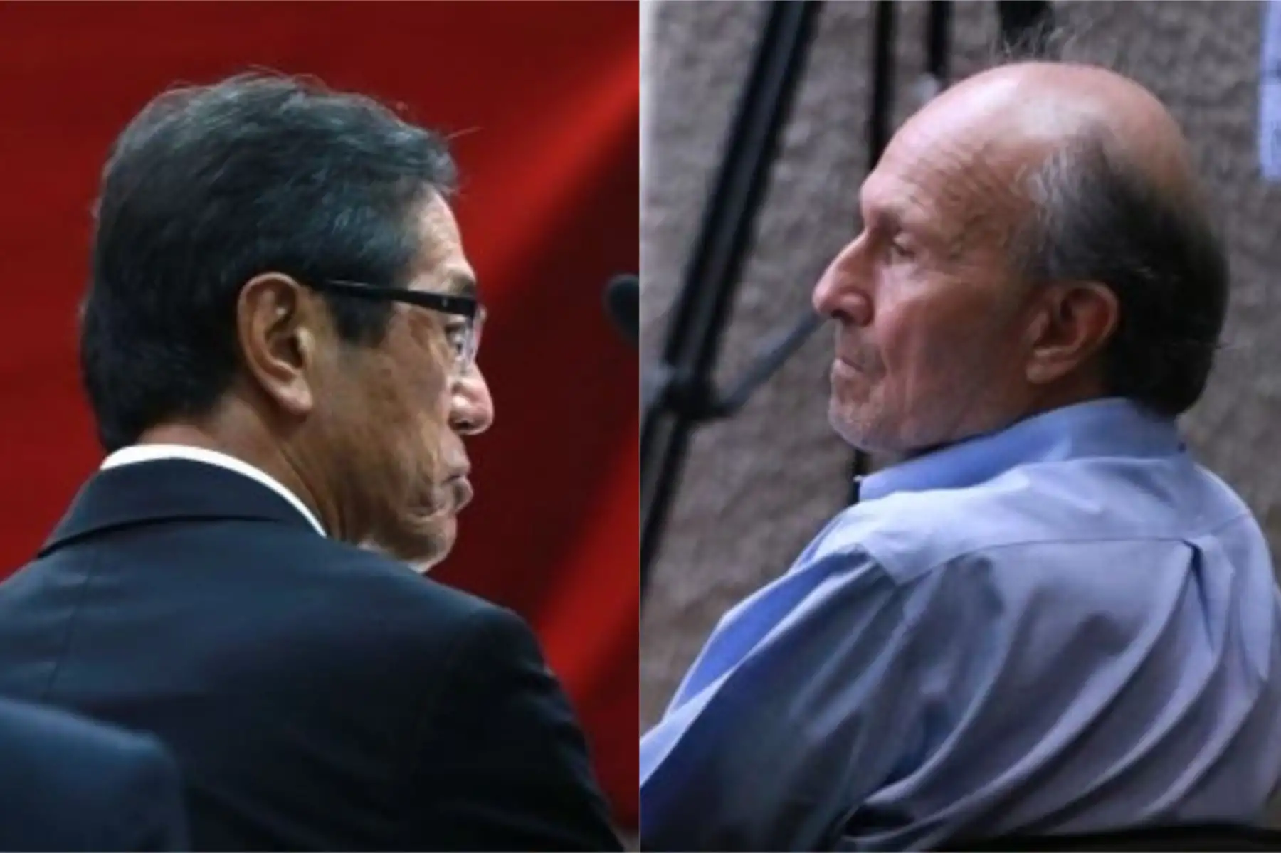 Jaime Yoshiyama y Augusto Bedoya. El juez Richard Concepción decidió prisión preventiva y comparencia, respectivamente.