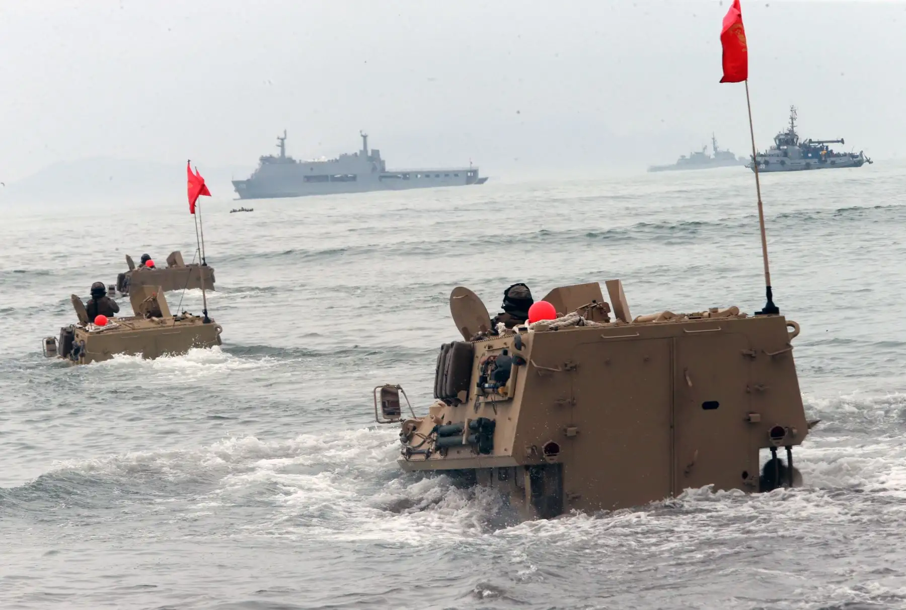 Presentación de ejercicios de respuesta  rápida ante desastres naturales  "Olas Solidarias" entre las fuerzas navales americanas y la marina de guerra del Perú  Foto: ANDINA/Norman Córdova