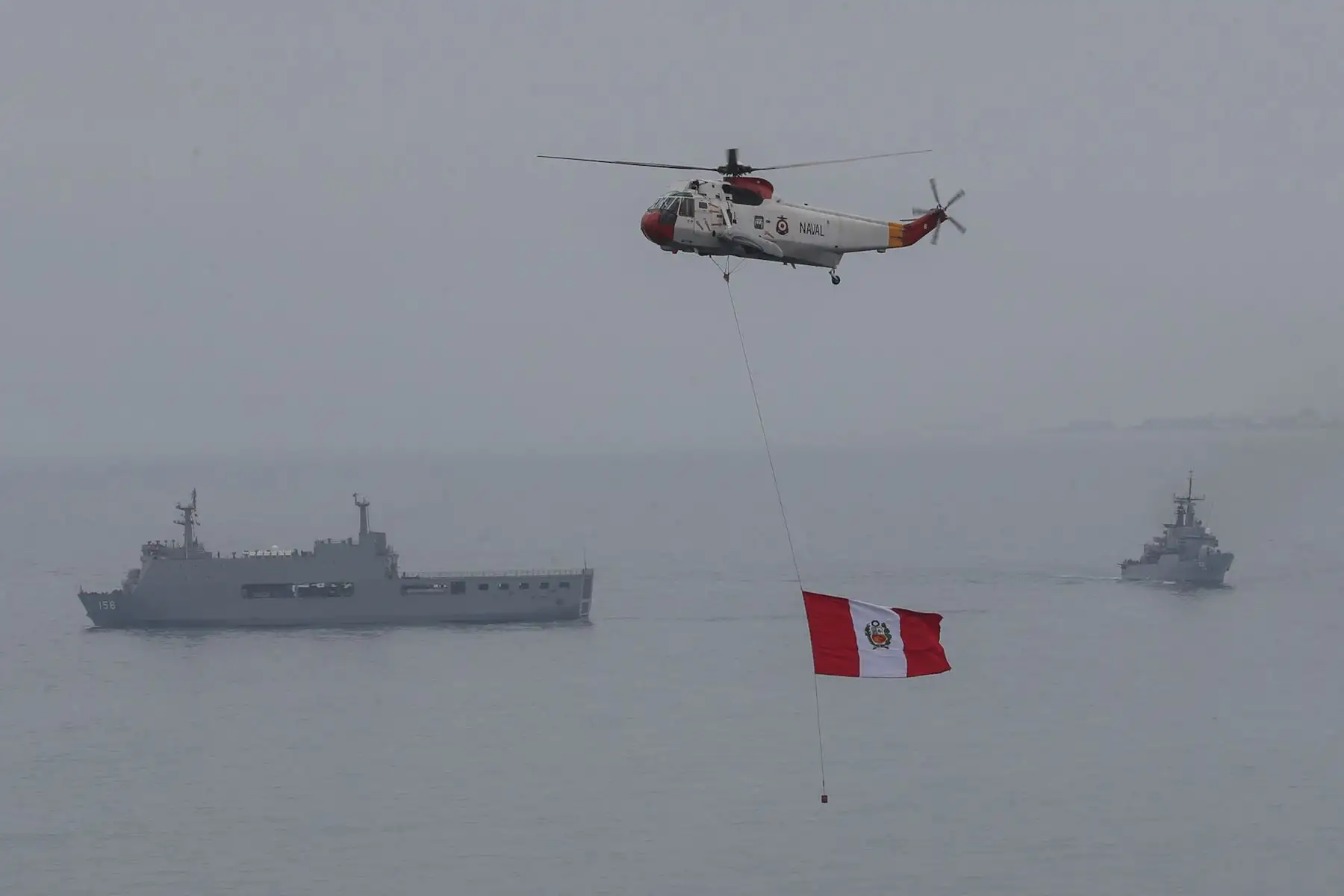 Presentación de ejercicios de respuesta  rápida ante desastres naturales  "Olas Solidarias" entre las fuerzas navales americanas y la marina de guerra del Perú  Foto: ANDINA/Mindef