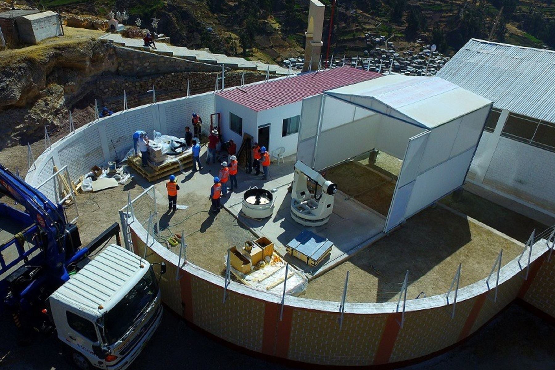 Telescopio de Moquegua que fuera presentado por el presidente de la República, Martín Vizcarra. Foto: Difusión.