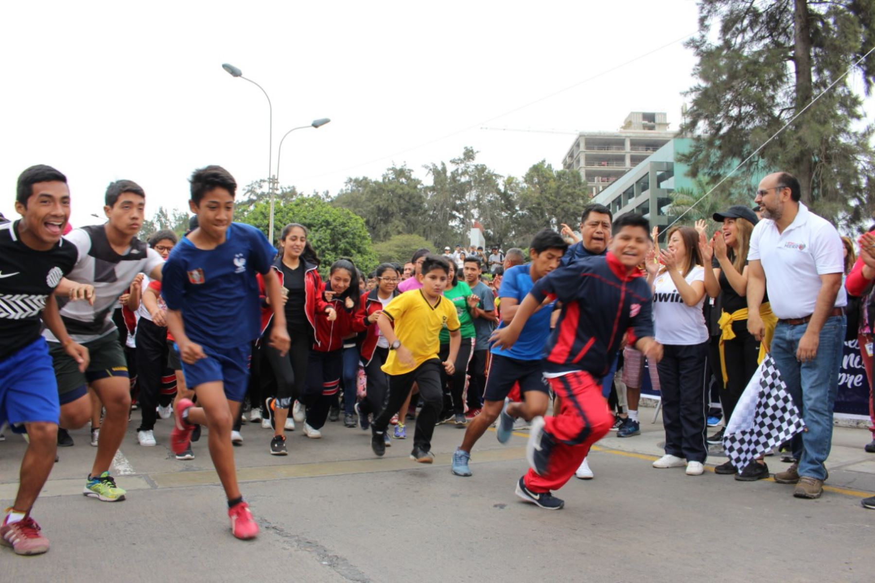 Carrera 3K en la que participaron escolares de Lima. Foto: Andina/Difusión
