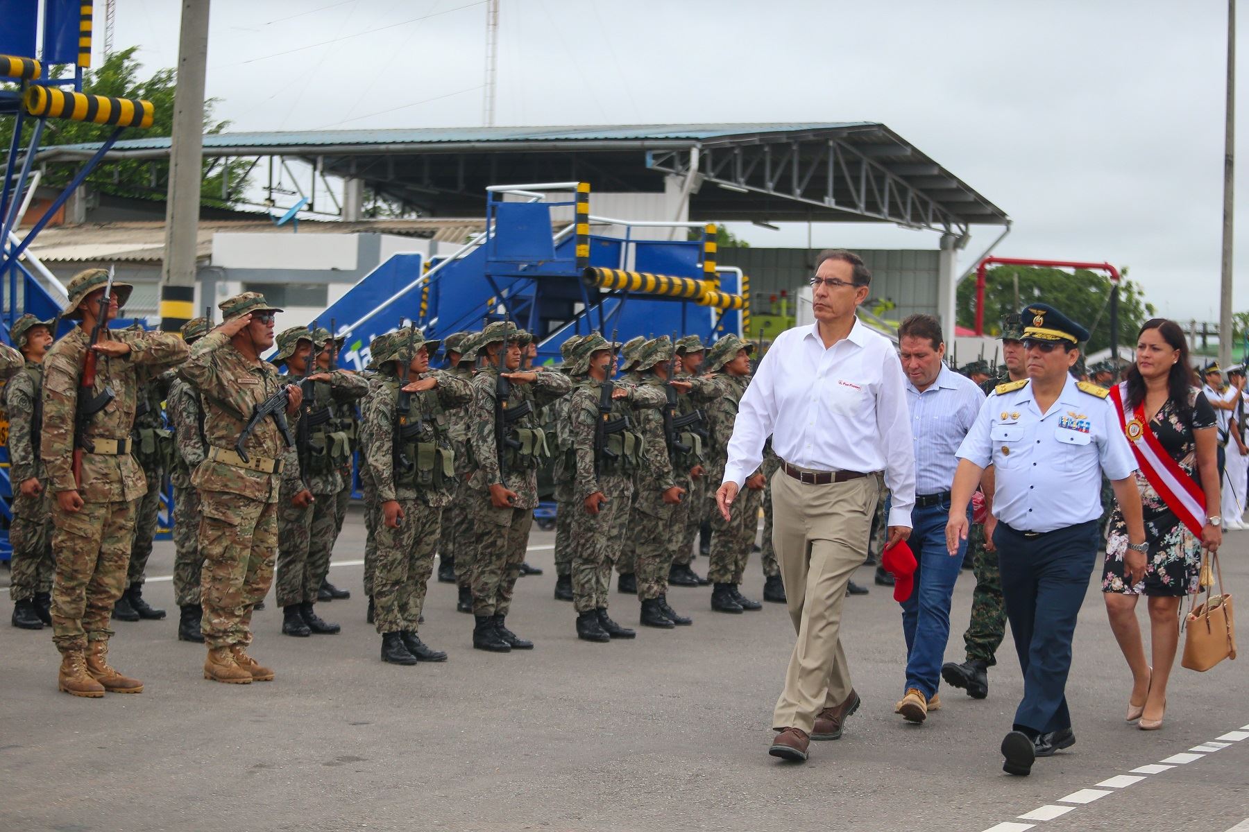 Presidente Martín Vizcarra durante su visita a Ucayali. Foto: Presidencia.