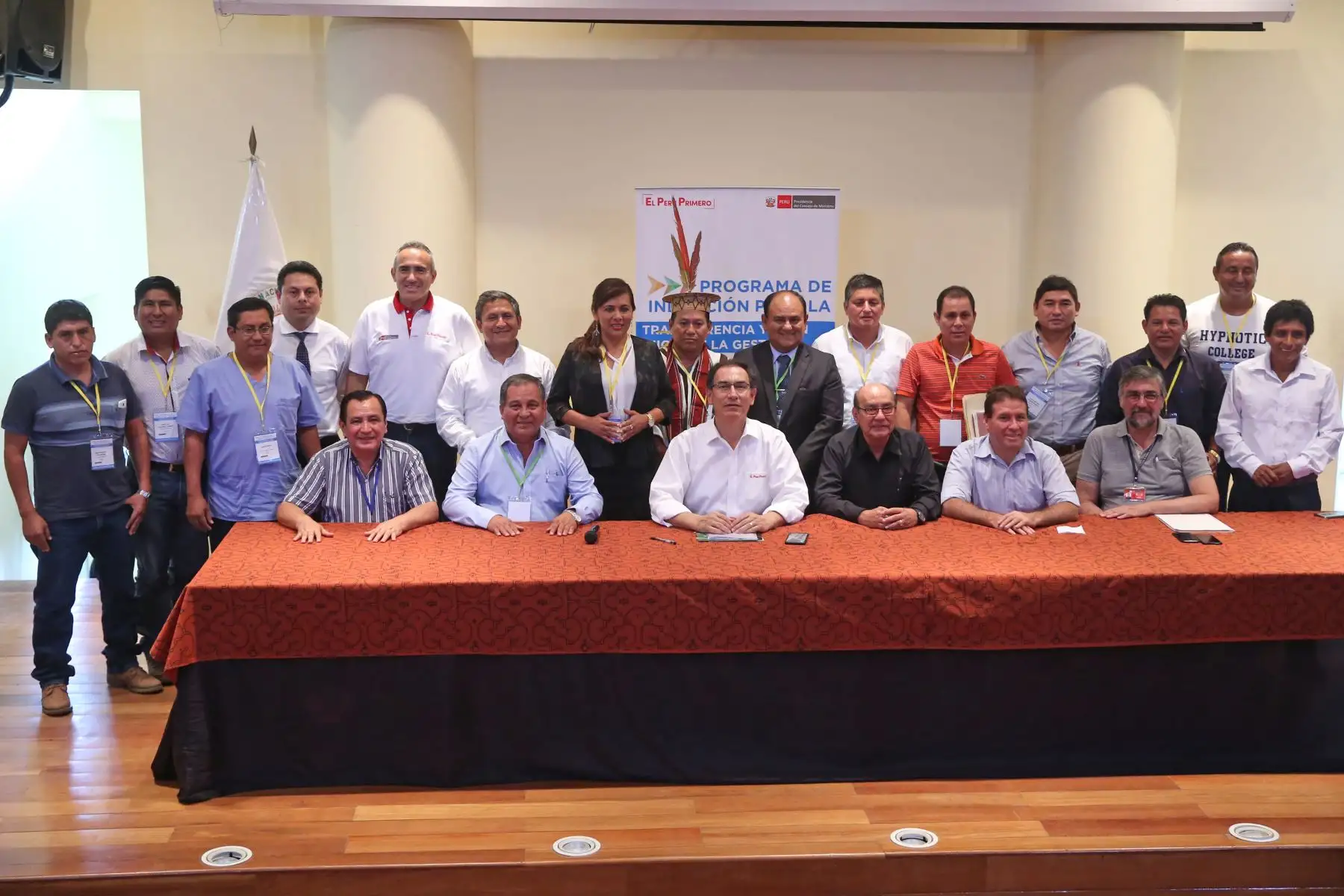 Jefe de Estado, Martín Vizcarra, lidera Taller de Inducción para la Transferencia y Buen Inicio de la Gestión Municipal de la región Ucayali. Foto: ANDINA/Juan Carlos Guzman/Prensa Presidencia