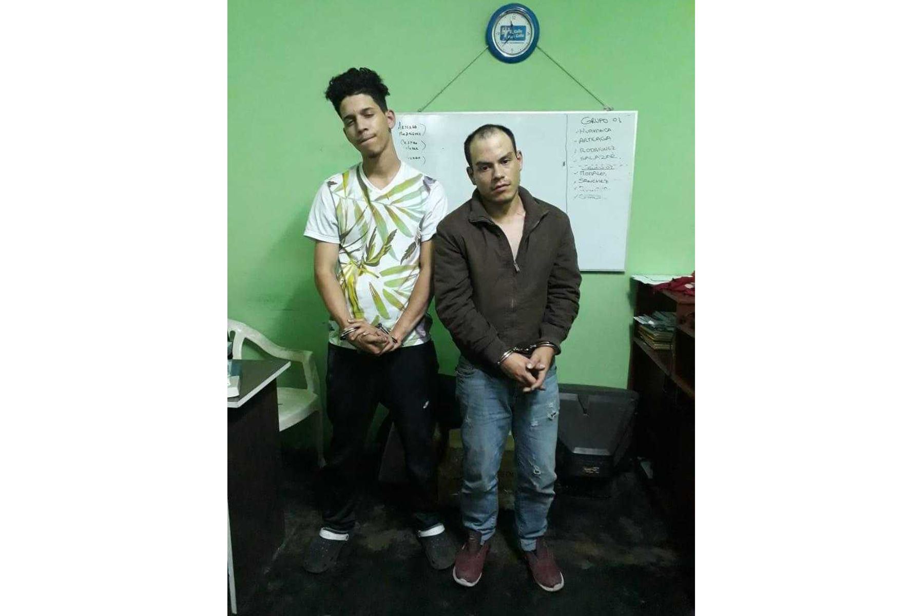 Policía capturó a dos venezolanos acusados de robo a menor de edad en Chimbote. ANDINA/PNP
