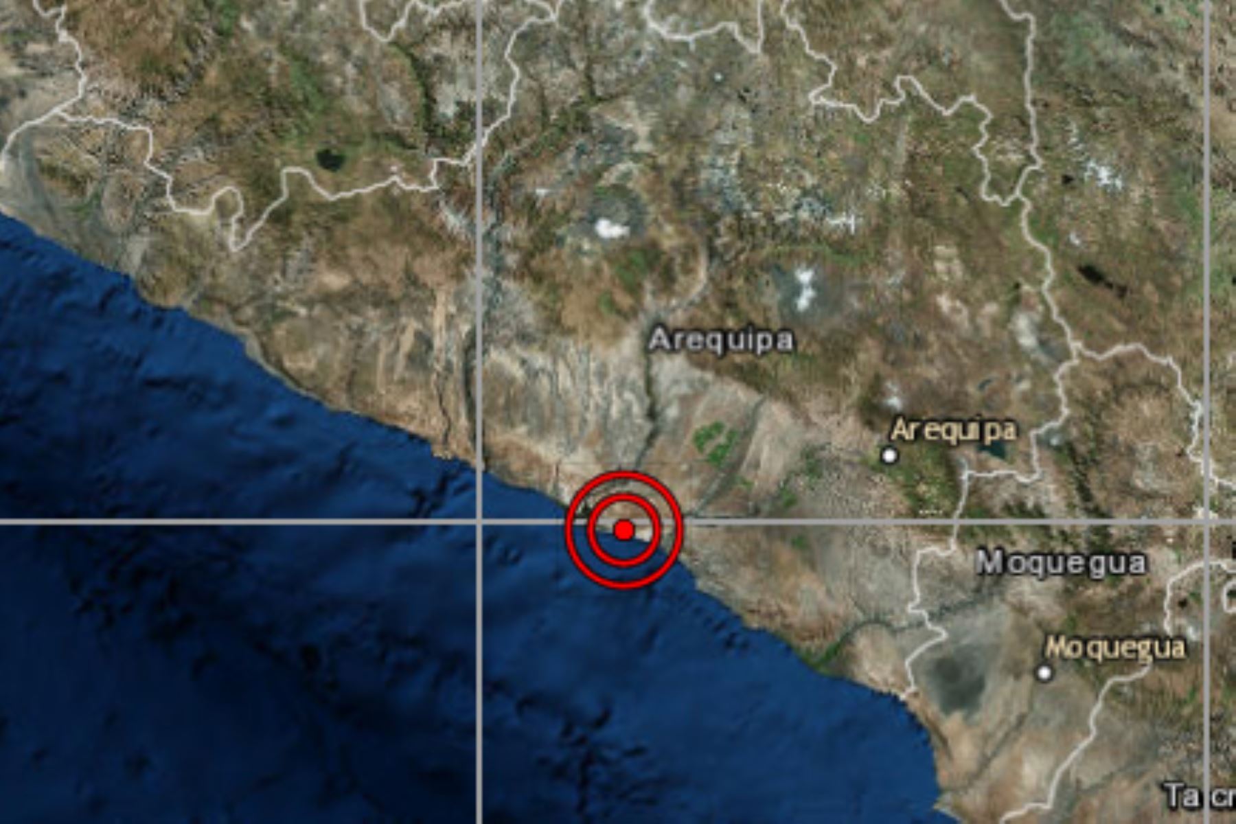 IGP reportó esta noche un sismo de magnitud 3.8 en la localidad de Quilca, en la provincia arequipeña de Camaná.