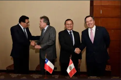Ministros de Defensa y cancilleres del Perú y Chile participaron en VI reunión del 2+2 en Santiago.