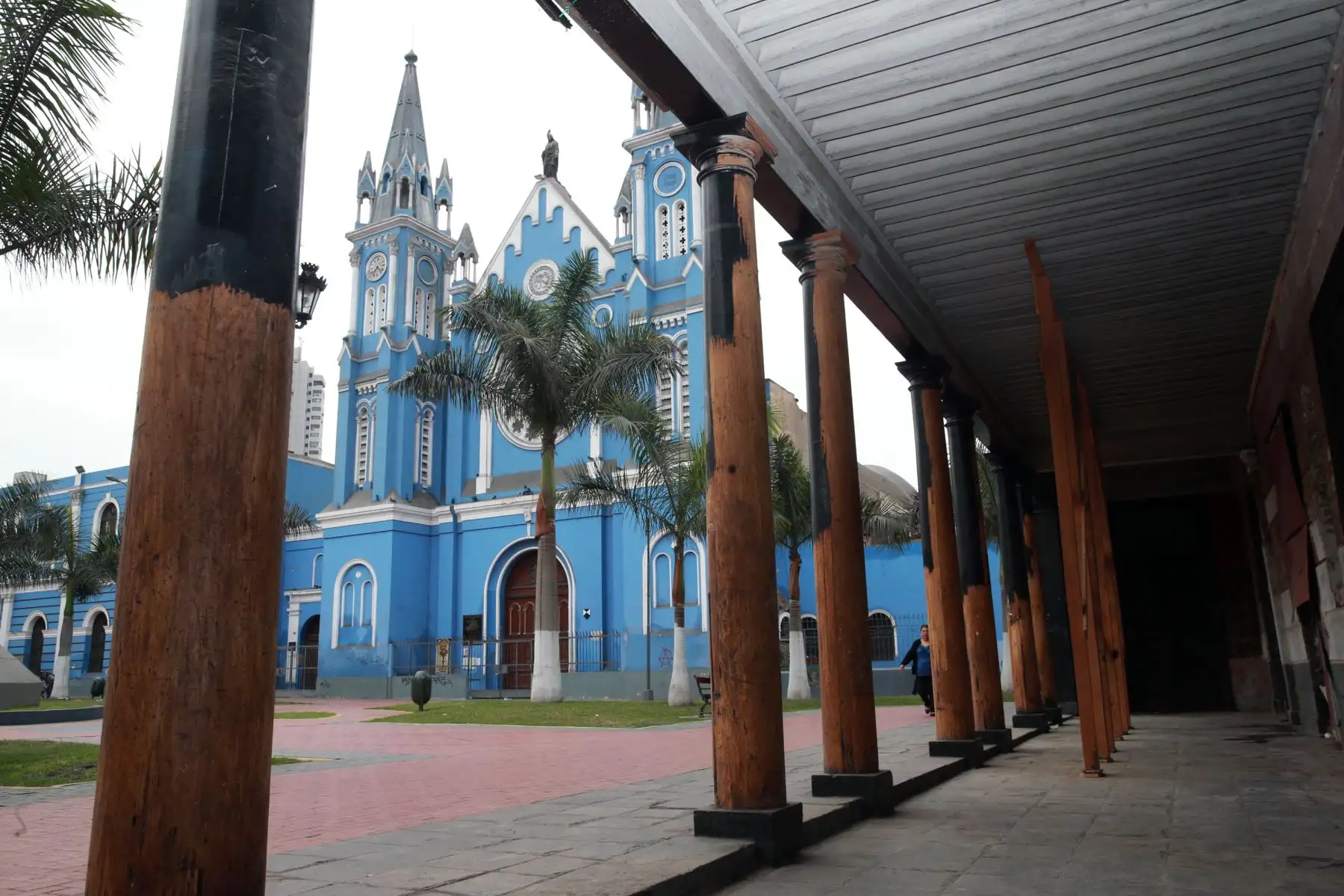 La Municipalidad de Lima  inicia los trabajos de restauración y puesta en valor del histórico Hospicio Bartolomé Manrique de la Plaza Francia .Foto: ANDINA/Norman Córdova