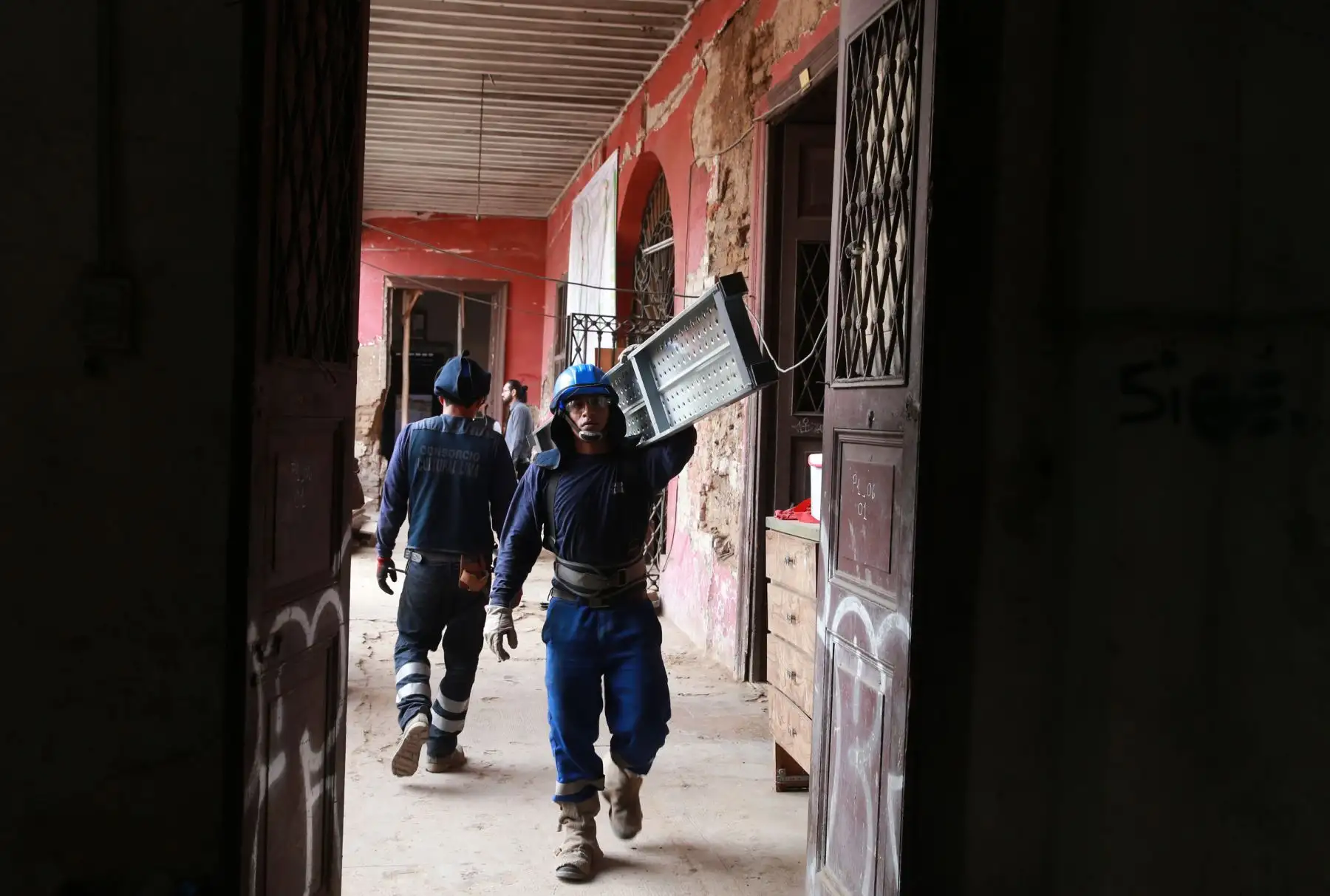 La Municipalidad de Lima  inicia los trabajos de restauración y puesta en valor del histórico Hospicio Bartolomé Manrique de la Plaza Francia .Foto: ANDINA/Norman Córdova