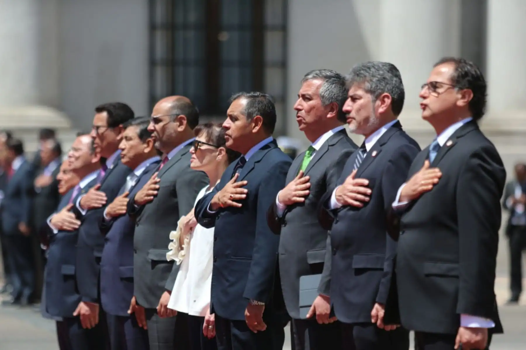 Jefe del Estado, Martín Vizcarra, llegó al Palacio de La Moneda, donde fue recibido por su par chileno, Sebastián Piñera. Foto: ANDINA/Prensa Presidencia