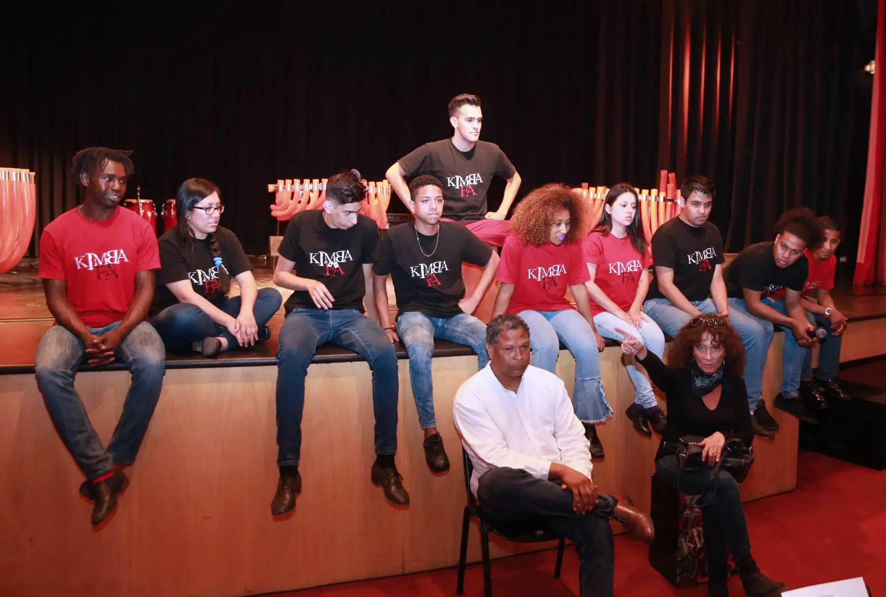 Presentación elenco de Kimbafá .Foto: ANDINA/Norman Córdova
