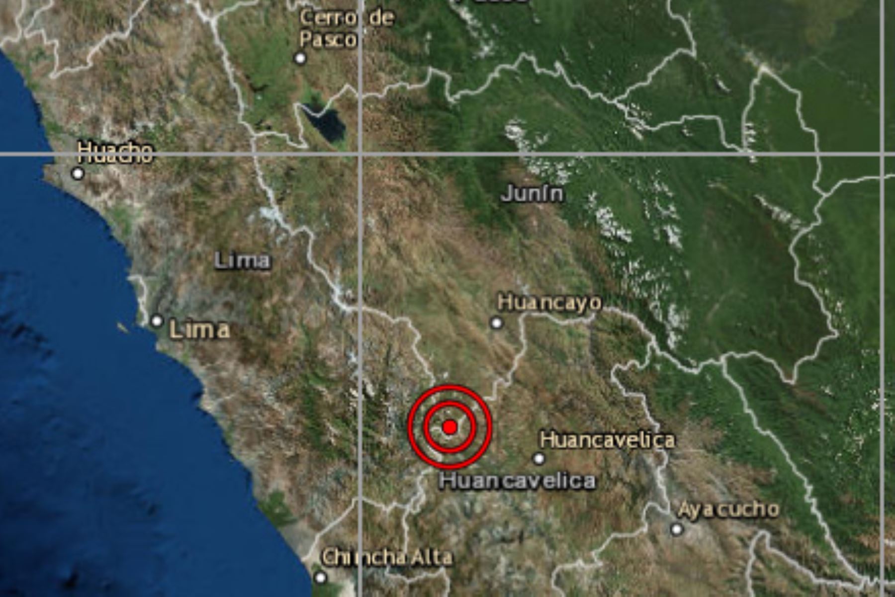 El IGP reportó esta noche un sismo de magnitud 4 a 37 kilómetros al suroeste de Huasicancha, región Junín.