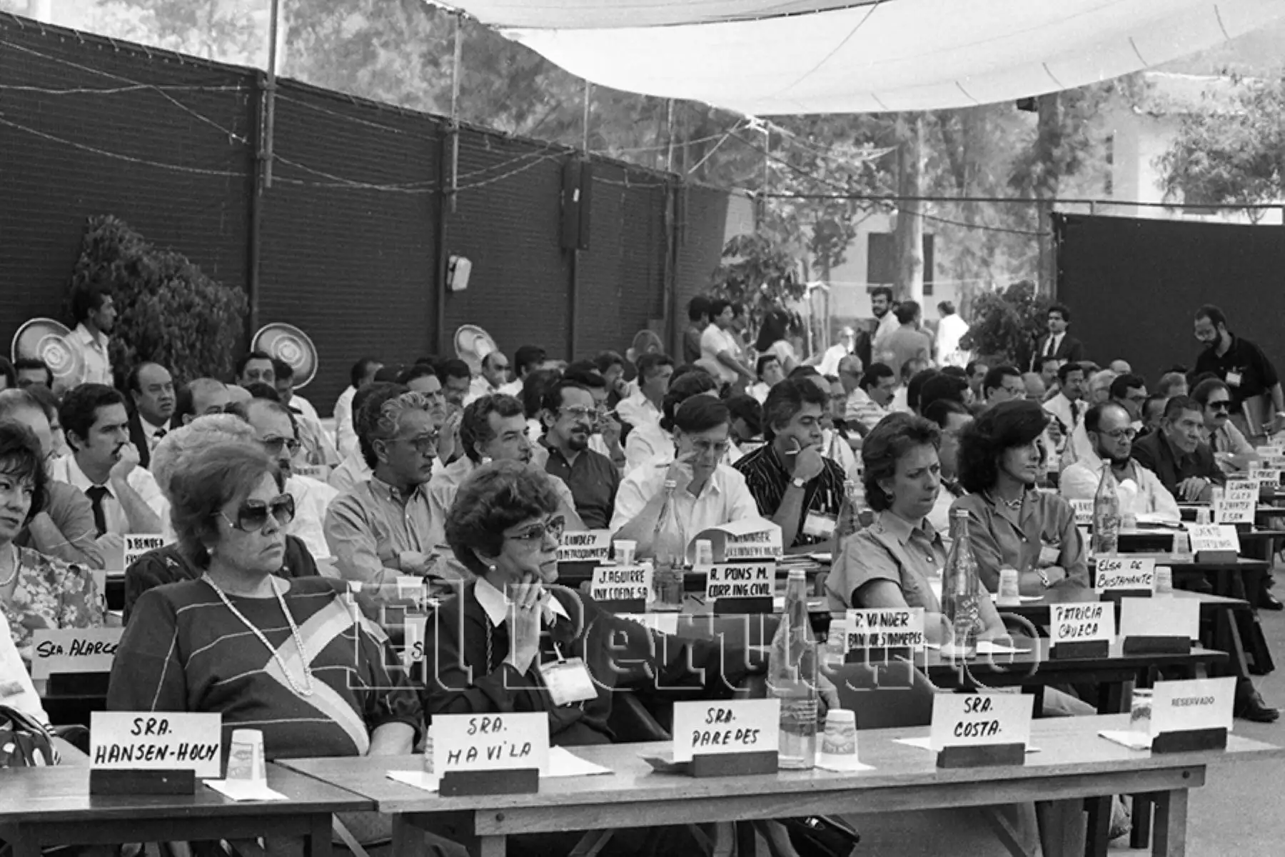 Lima - 1 diciembre 1989 /  Conferencia Anual de Ejecutivos - CADE 89 que tiene por lema "Bases para el desarrollo". Foto: Archivo Histórico de EL PERUANO / Onésimo Bottoni