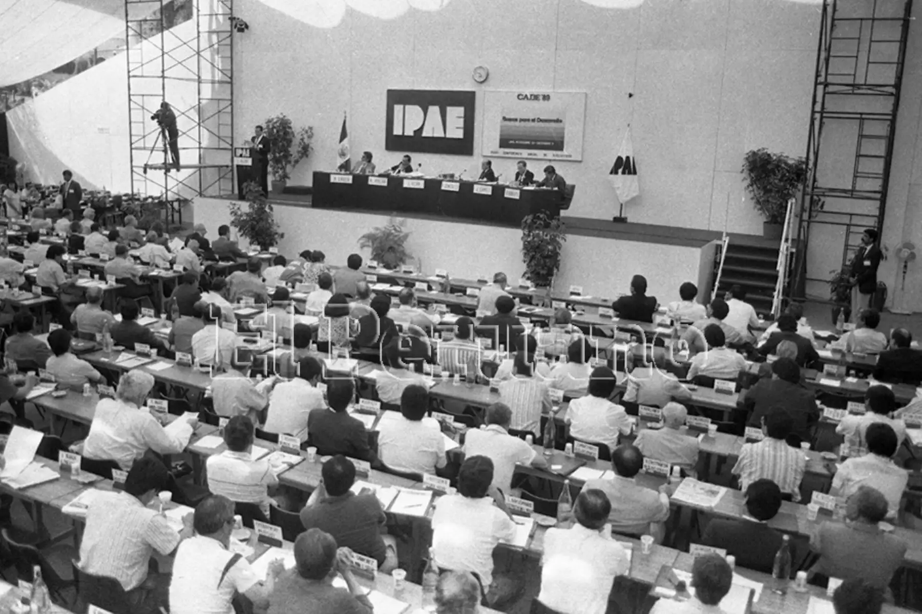 Lima - 1 diciembre 1989 / Conferencia Anual de Ejecutivos - CADE 89. Foto: Archivo Histórico de EL PERUANO / Onésimo Bottoni