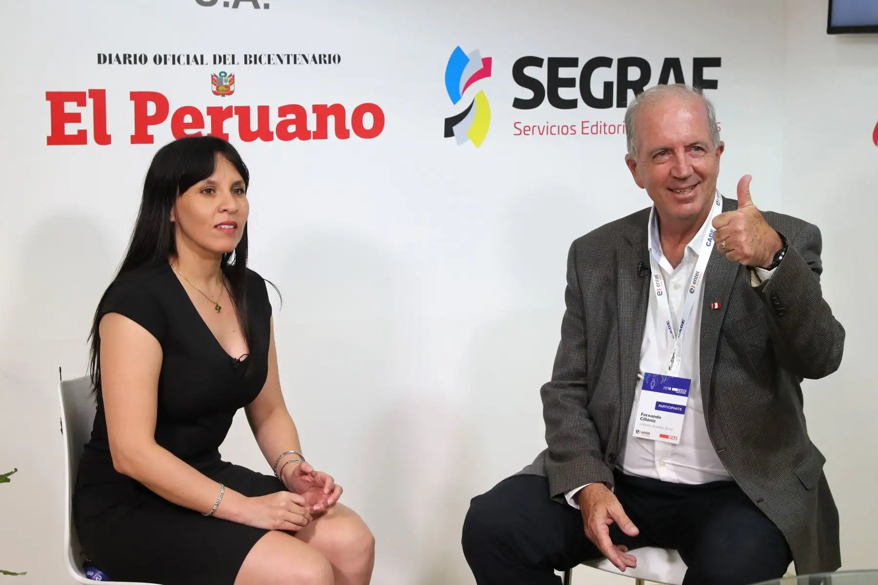 Entrevista al presidente regional de Ica,Fernando José Cillóniz Benavides, en el marco de CADE 2018, en Paracas. Foto: ANDINA/Jack Ramón.