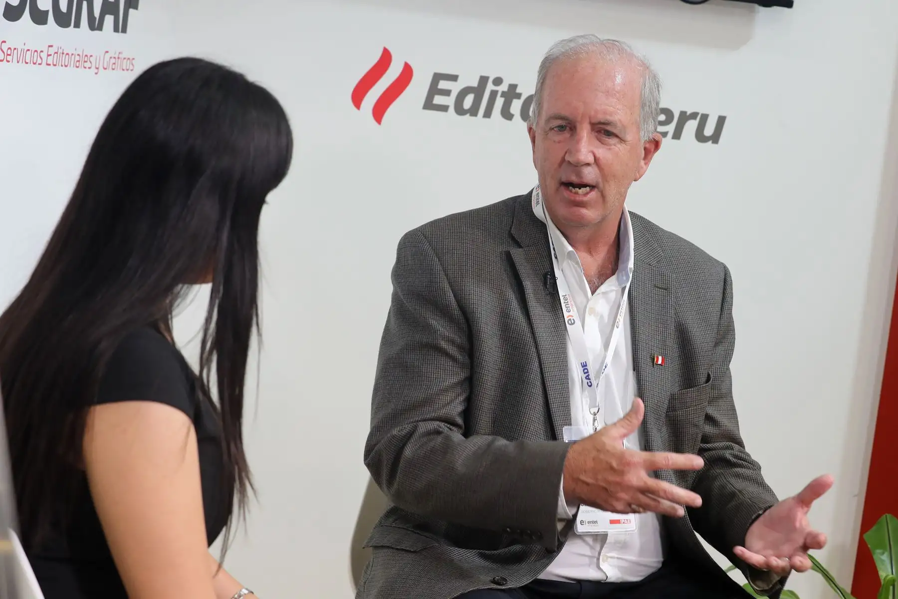 Entrevista al presidente regional de Ica,Fernando José Cillóniz Benavides, en el marco de CADE 2018, en Paracas. Foto: ANDINA/Jack Ramón.
