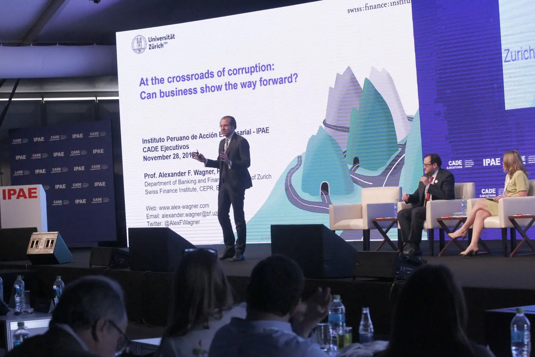 56ª edición del CADE Ejecutivo 2018 “Liderazgo empresarial por un Perú moderno”. Foto:ANDINA/ Jhony Laurente