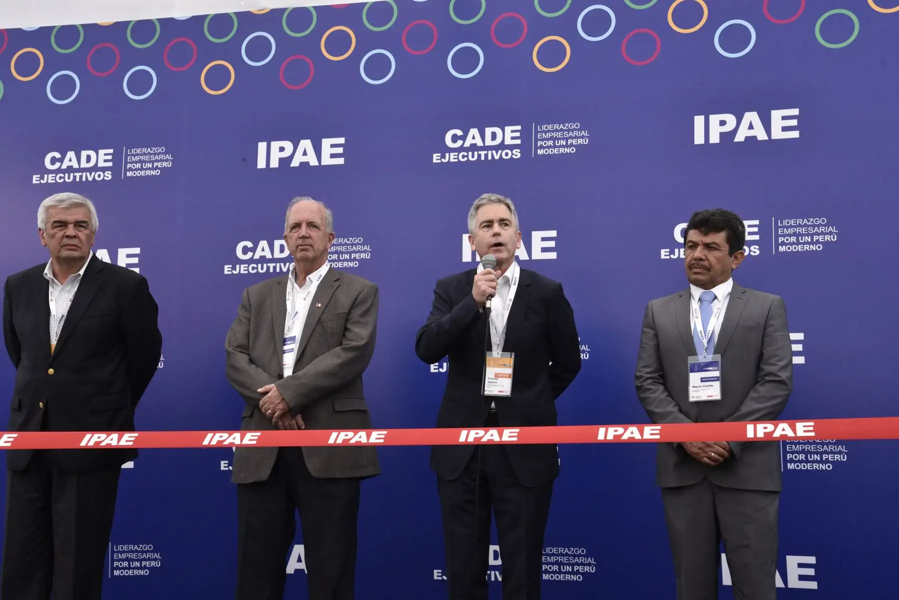 El presidente del CADE Ejecutivo 2018, Gonzalo Aguirre, inaguró la 56ª edición del CADE Ejecutivo 2018 “Liderazgo empresarial por un Perú moderno”. Foto:ANDINA/ Jhony Laurente