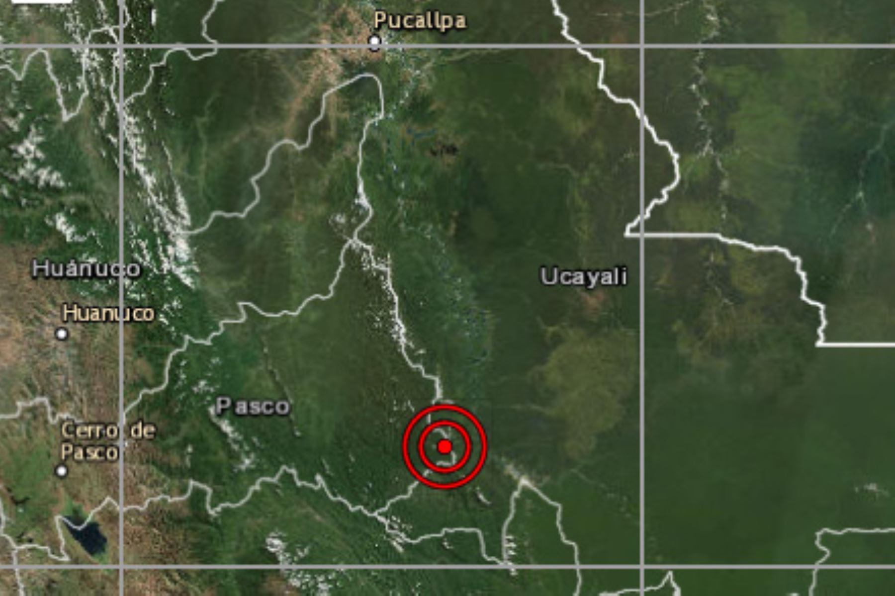 Movimiento sísmico de magnitud 4 se registró esta noche en la provincia de Atalaya, región Ucayali, reportó el IGP.