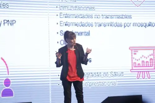 Ministra de Salud, Silvia Pessah en CADE 2018. Foto: ANDINA/Jhony Laurente