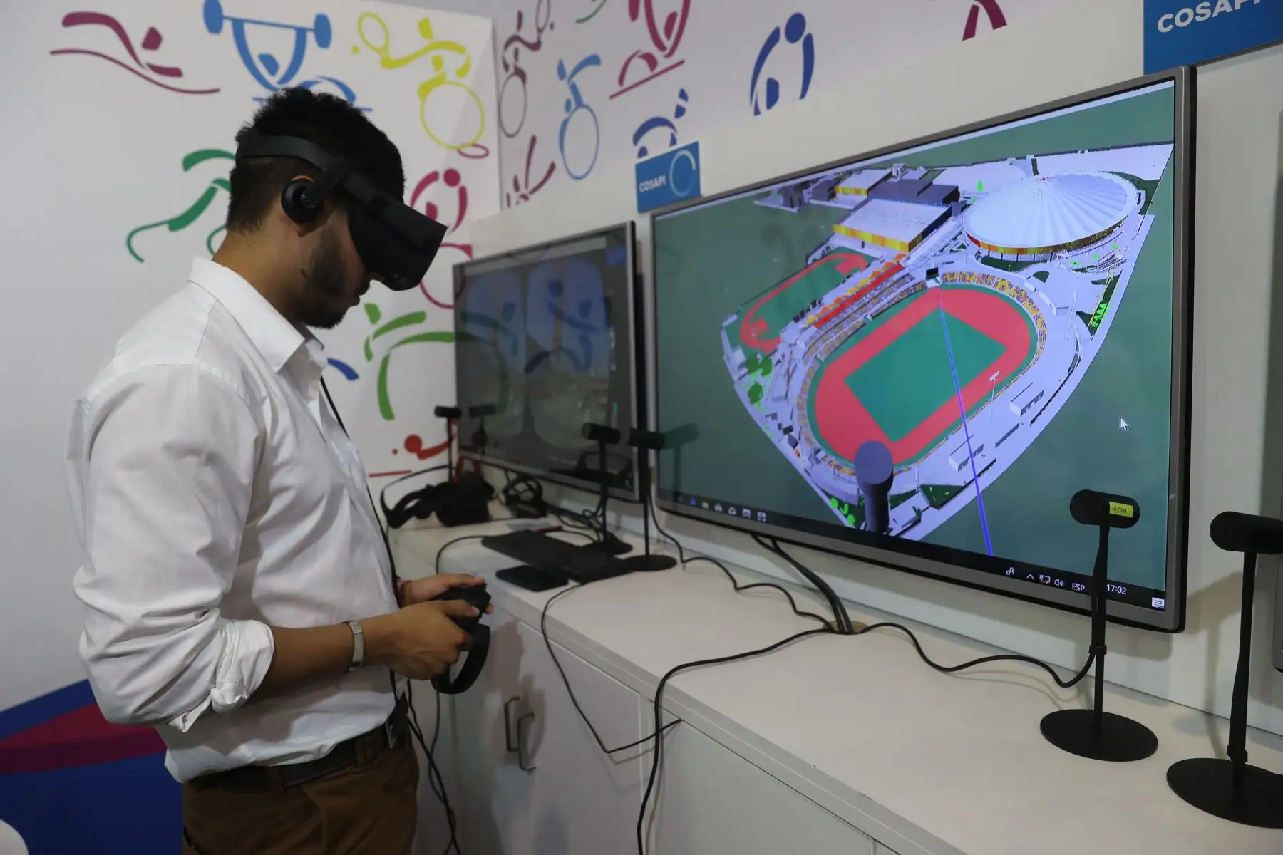 Realidad virtual en CADE EJECUTIVO 2018. Foto: ANDINA/Jack Ramón