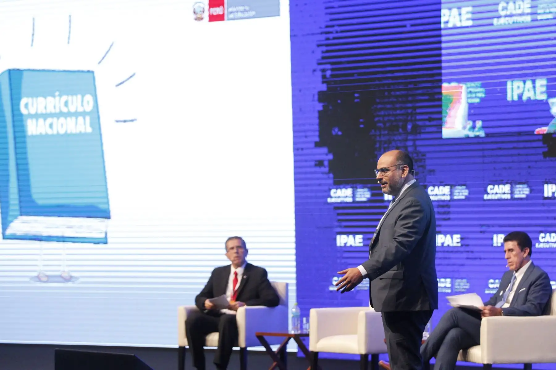 Ministro de educaiòn Daniel Alfaro  participò en la 56ª edición del CADE Ejecutivo 2018 “Liderazgo empresarial por un Perú moderno”. Foto:ANDINA/ Jhony Laurente