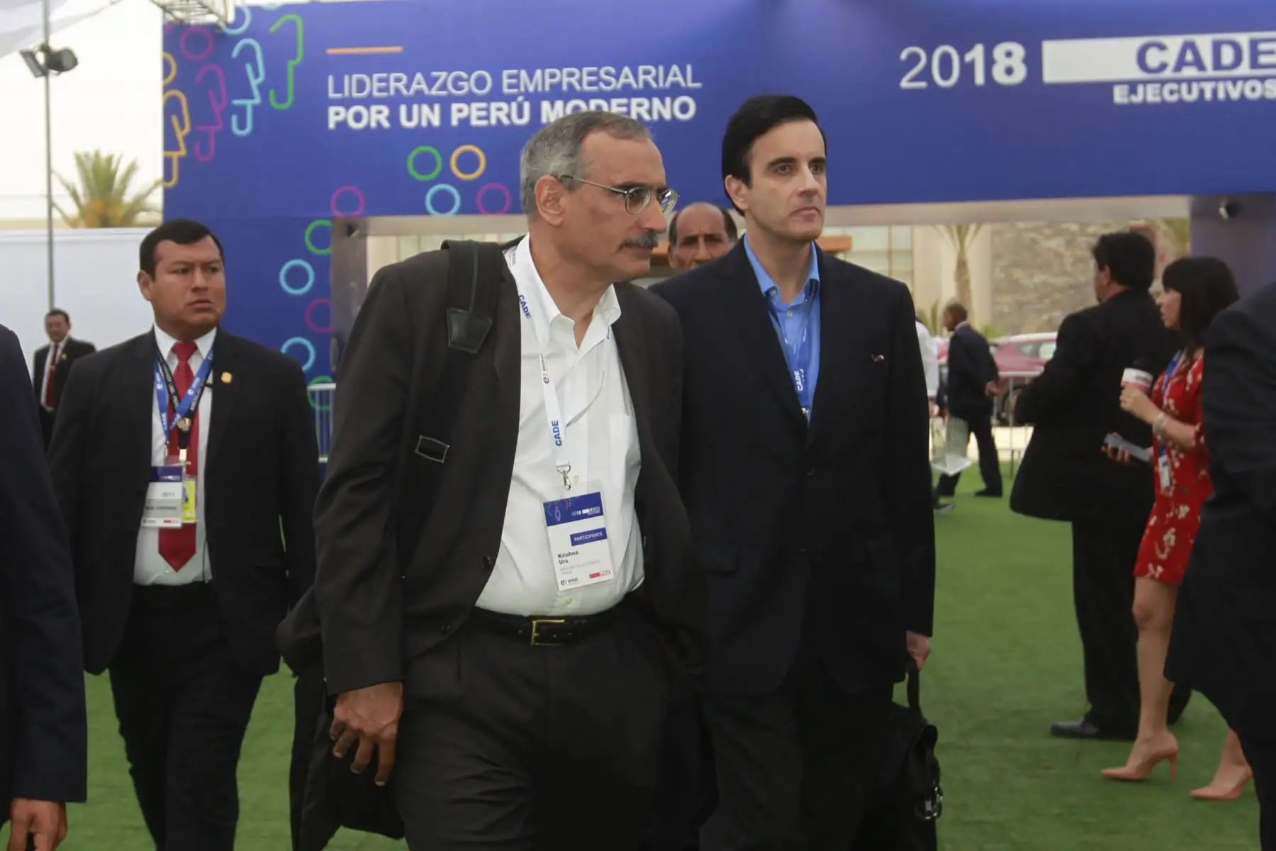 Embajador de EE. UU., Krishna R. Urs, asiste al tercer dia de la 56 edición de CADE Ejecutivos 2018 “Liderazgo empresarial por un Perú moderno”. Foto: ANDINA/Jhony Laurente