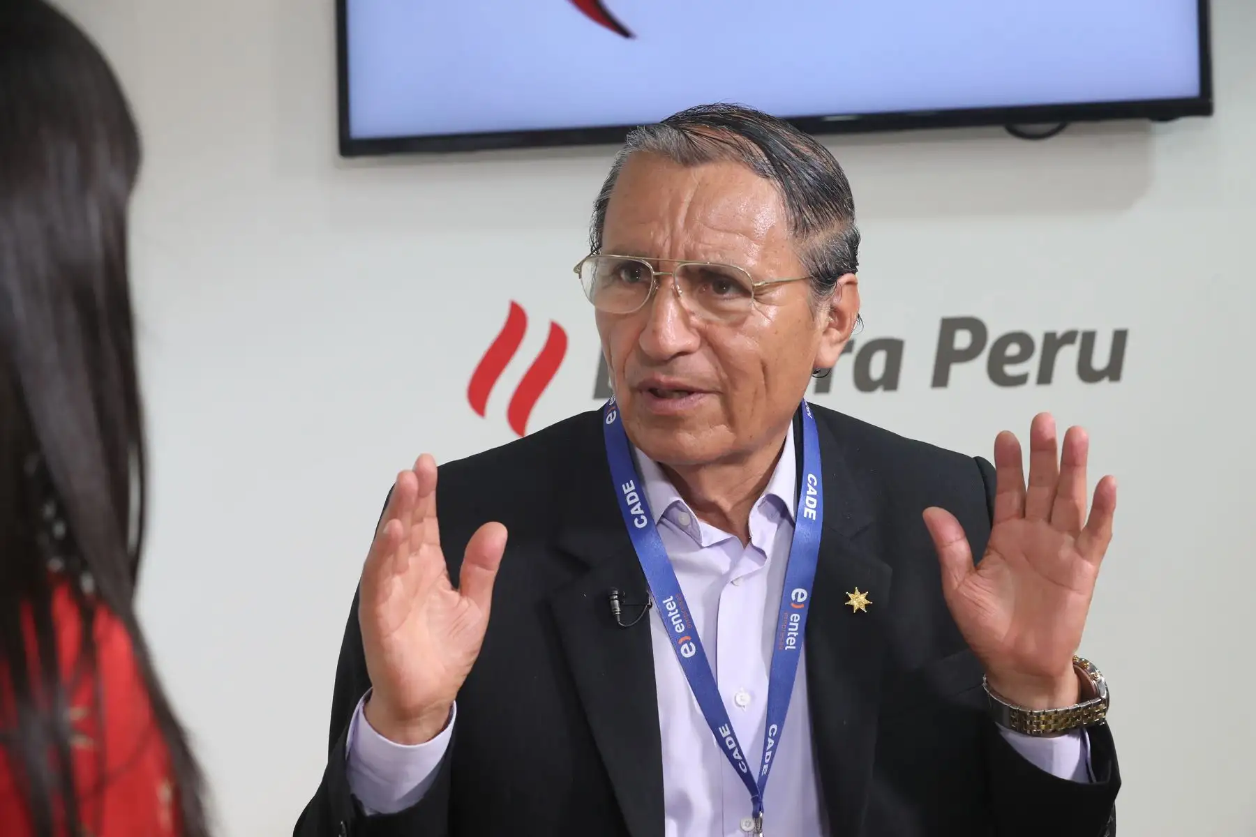 Entrevista a Óscar Benavides, presidente de la Asociación de Municipalidades del Perú en el marco de CADE EJECUTIVO 2018 en Paracas. Foto: ANDINA/Jack Ramón