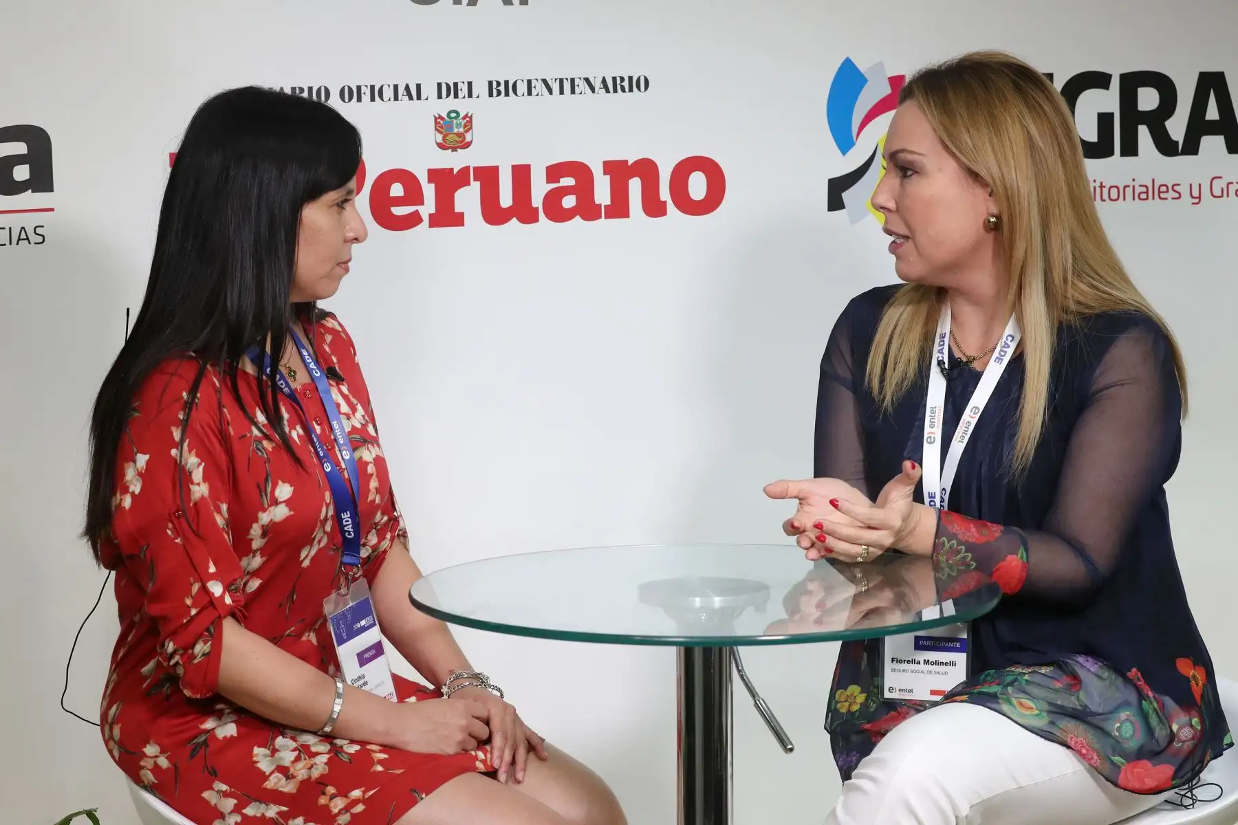 Entrevista a Fiorella Molinelli, presidenta ejecutiva de EsSalud, en el marco de CADE Ejecutivos 2018. Foto: ANDINA/Jack Ramón.